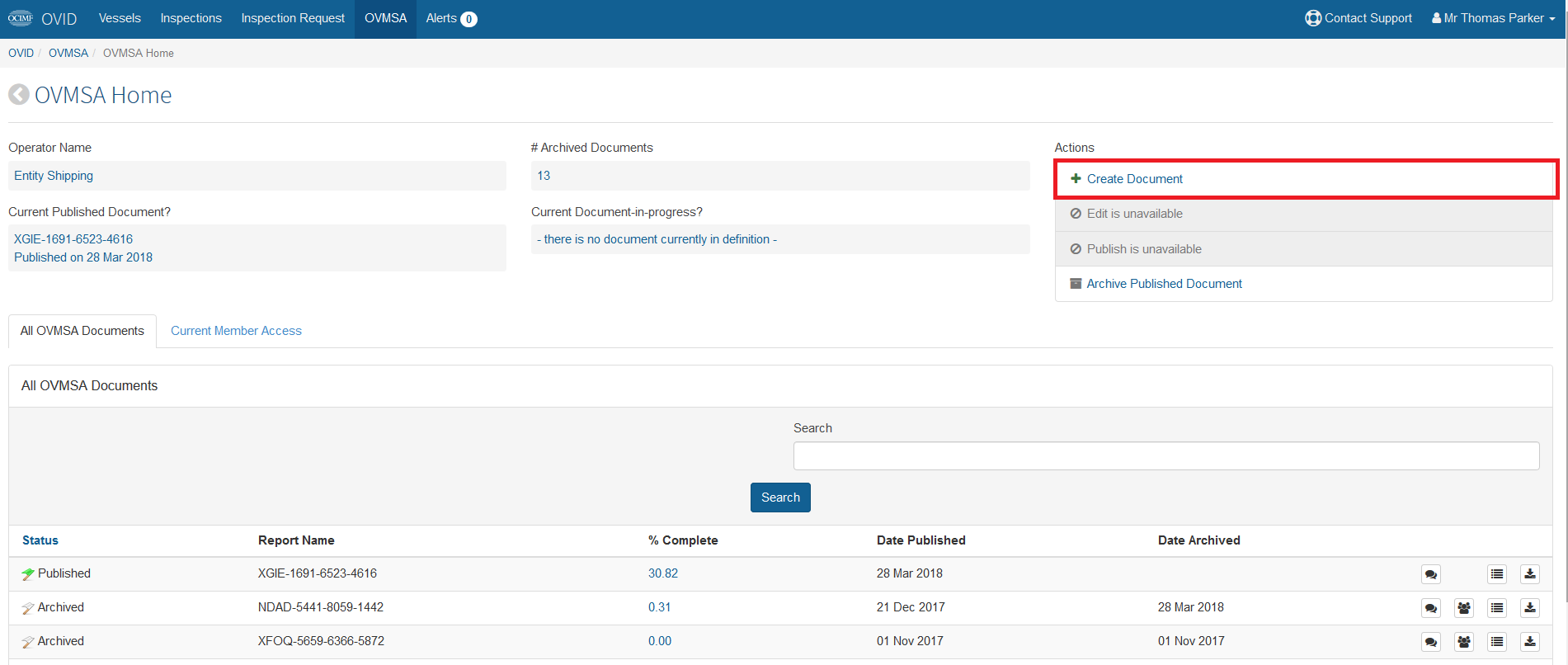 OVID Operator - Creating an OVMSA Report for your organisation – OCIMF ...